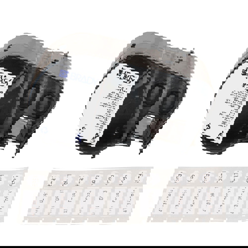 Labels, Ribbons & Tapes; Application: Label Printer Cartridge ; Type: Label Printer Cartridge ; Color Family: White ; Color: Black on White ; Number Of Labels Per Roll: 240 ; Label Diameter (Inch): 7/16